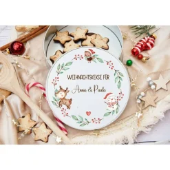 Keksdose personalisiert, Plätzchendose Weihnachten, Personalisierte Keksdose, Geschenk Kinder, Vorratsdose