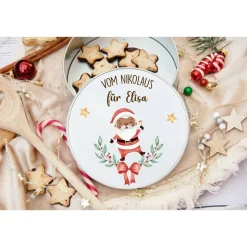 Keksdose personalisiert, Plätzchendose Weihnachten, Personalisierte Keksdose, Geschenk Kinder, Vorratsdose