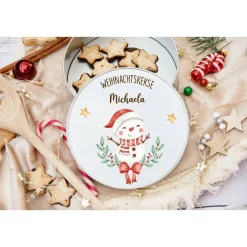 Keksdose personalisiert, Plätzchendose Weihnachten, Personalisierte Keksdose, Geschenk Kinder, Vorratsdose