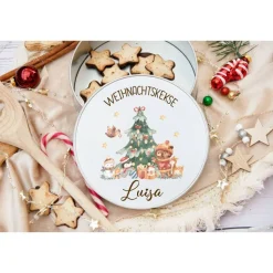 Keksdose personalisiert, Plätzchendose Weihnachten, Personalisierte Keksdose, Geschenk Kinder, Vorratsdose