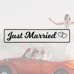 Kennzeichen Herzchen zur Hochzeit Just Married Deko Hochzeitsauto Hochzeitskennzeichen Herzen Fotorequisite für Brautpaa