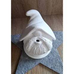 Keramik Räucherwichtel-Set – Handgefertigte Deko mit Eichhörnchen & Schneeflocke für Weihnachten oder als Wichtelgeschenk