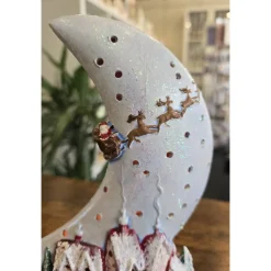 Keramik Windlicht - Weihnachtszauber - Winter - Nicolaus - Beleuchtung -