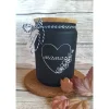 Keramikdose mit Bambusdeckel zum Muttertag ~ Vorratsglas ~ Süßigkeitenglas ~ Aufbewahrungsglas ~ Herz