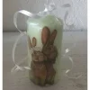 Kerze 11 cm mint einzigartig  Geschenk  upcycling  Unikat - OSTERPAAR