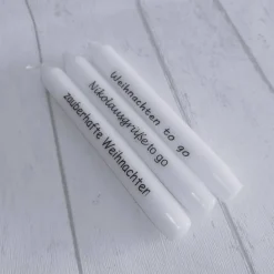 Kerze * Weihnachten * Nikolaus * Mitbringsel * Deko * Personalisiert