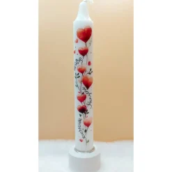 Kerze mit Herzblumenmotiv & Spruch I Geschenkidee I Liebevolle Kerze I Deko I Valentinstag I Muttertag I Grüße