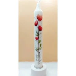 Kerze mit Herzblumenmotiv & Spruch I Geschenkidee I Liebevolle Kerze I Deko I Valentinstag I Muttertag I Grüße