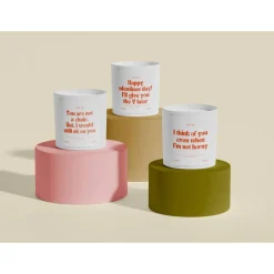 Kerze mit Spruch I think of you, Duftkerze im Glas, Geschenk für ihn, Rapswachs Kerze, Herzensmensch, Geschenksideen