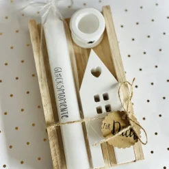 Kerzen Geschenkset für Freunde. Geburtstag. Dankeschön. Muttertag. Mitbringsel. Wichtelgeschenk. Silvester.