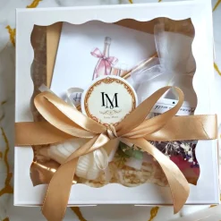 Kerzen Geschenkset mit Blumenkerze, Geschenkbox – Teddykerze & Kerzenzubehör