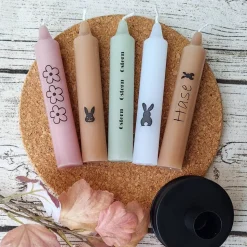 Kerzenglas ~ Schraubglas mit Kerzen ~  Glas 