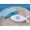Kerzenhalter Fisch aus Raysin in Pastell – Einzigartige Deko & sanftes Licht