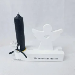 Kerzenhalter mit Einschieber -Engel- Trauergeschenk