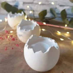 Kerzenhalter Ostern Eierschale – Deko Eierbecher & Eierhalter für festliche Frühlingsdeko