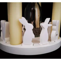 Kerzenkranz, Hasen, Skandi Deko, Auswahl