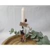 Kerzenständer - Glasflaschen befüllt mit Trockenblumen und Anhänger, Frühlingsdeko, Muttertagsgeschenk, Freundin