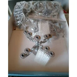 Kerzenständer Silber für Kuchen & Torten – 9 Kerzen, zusammensteckbar, elegante Deko