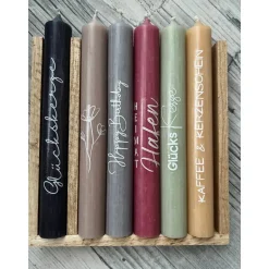 Kerzentattoo GEBURTSTAG, weiß o. schwarz, A5, Wasserschiebefolie, Kerzenfolie, Kerzensticker, Happy Birthday