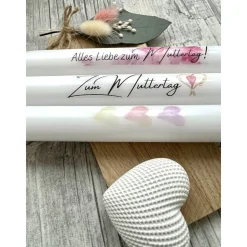 Kerzentattoo MUTTERTAG, A6, Wasserschiebefolie, Kerzenfolie, Kerzensticker, Tattoofolie, Kerzen beschriften, Mutti, Mama