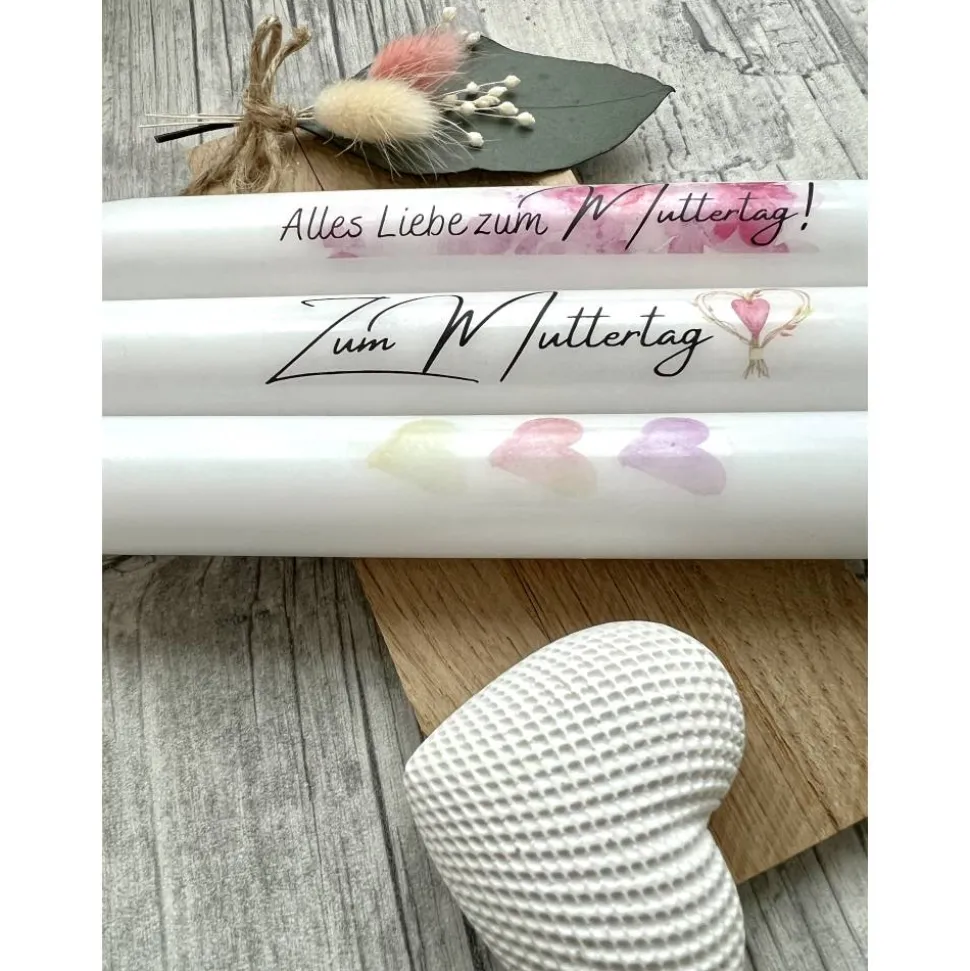 Kerzentattoo MUTTERTAG, A6, Wasserschiebefolie, Kerzenfolie, Kerzensticker, Tattoofolie, Kerzen beschriften, Mutti, Mama