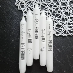 Kerzentattoo Trauer Stabkerzen