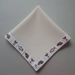 Kerzentuch, Kerzenrock für Kommunionkerze, Taufkerze