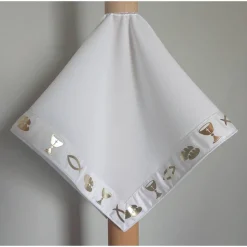 Kerzentuch, Kerzenrock für Kommunionkerze, Taufkerze