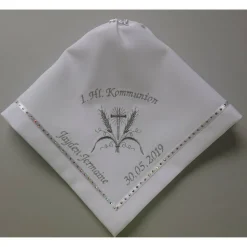Kerzentuch, Kerzenrock für Kommunionkerze,Taufkerze, personalisiert
