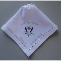 Kerzentuch, Kerzenrock für Kommunionkerze,Taufkerze, personalisiert