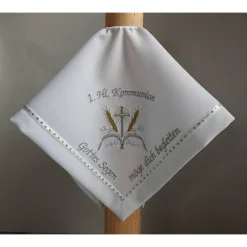 Kerzentuch, Kerzenrock für Kommunionkerze,Taufkerze, personalisiert