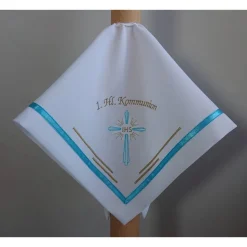 Kerzentuch, Kerzenrock für Kommunionkerze,Taufkerze, personalisiert