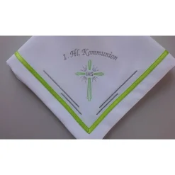 Kerzentuch, Kerzenrock für Kommunionkerze,Taufkerze, personalisiert