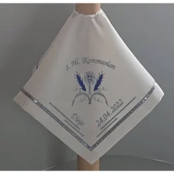 Kerzentuch, Kerzenrock für Kommunionkerze,Taufkerze, personalisiert