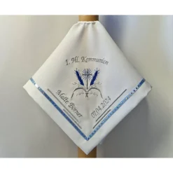 Kerzentuch, Kerzenrock für Kommunionkerze,Taufkerze, personalisiert