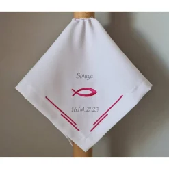 Kerzentuch, Kerzenrock für Kommunionkerze,Taufkerze, personalisiert