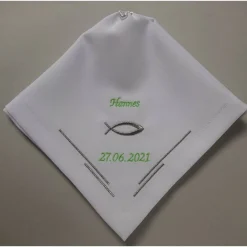 Kerzentuch, Kerzenrock für Kommunionkerze,Taufkerze, personalisiert