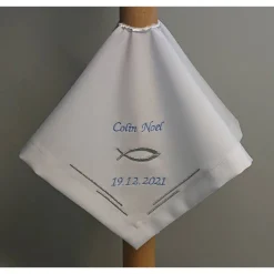 Kerzentuch, Kerzenrock für Kommunionkerze,Taufkerze, personalisiert