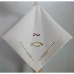 Kerzentuch, Kerzenrock für Kommunionkerze, Taufkerze, personalisiert