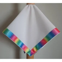 Kerzentuch, Kerzenrock für Kommunionkerze, Taufkerze