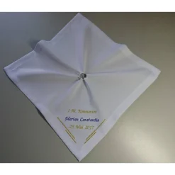 Kerzentuch, Kerzenrock für Kommunionkerze, Taufkerze, personalisiert