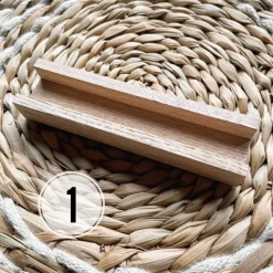 Kerzenverpackung | Holz Rohling für Stabkerzen | Klötzchen Gugelhupf Verpackung