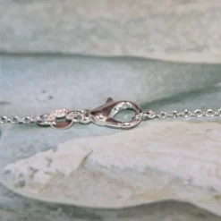 Kette, Silberkette, Künstlerperle, Anhänger, Glas Kürbis, Kürbis Anhänger