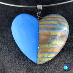 Ketten Anhänger Mermaid  Herz blau ART 5402