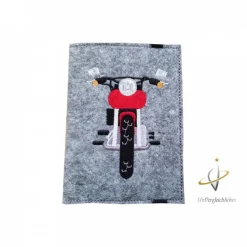 KFZ Etui Motorrad rot Kennzeichen Zulassungsbescheinigung Hülle
