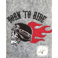 KFZ Etui Motorrad Totenkopf Kennzeichen Zulassungsbescheinigung Hülle