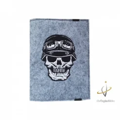KFZ Etui Motorrad Totenkopf Kennzeichen Zulassungsbescheinigung Hülle