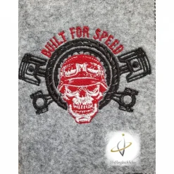 KFZ Etui Motorrad Totenkopf Kennzeichen Zulassungsbescheinigung Hülle