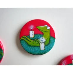 Kühlschrankadvent - 4 Magnete zur Adventszeit, Button Magnete, Adventkalender, Adventkranz, Weihnachten, Advent Magnete