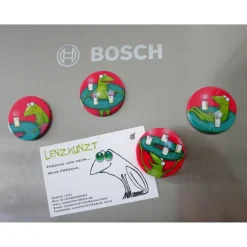 Kühlschrankadvent - 4 Magnete zur Adventszeit, Button Magnete, Adventkalender, Adventkranz, Weihnachten, Advent Magnete